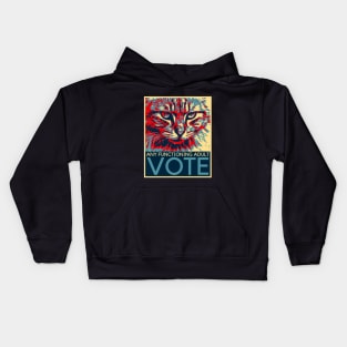 Vote for Any Functioning Adult Cat Kids Hoodie